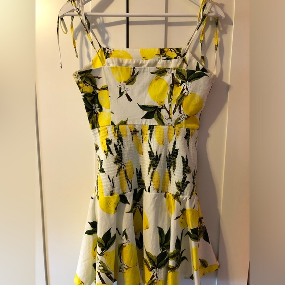 English Factory Drops of Sunshine Lemon Print Dress - Picture 6 of 12